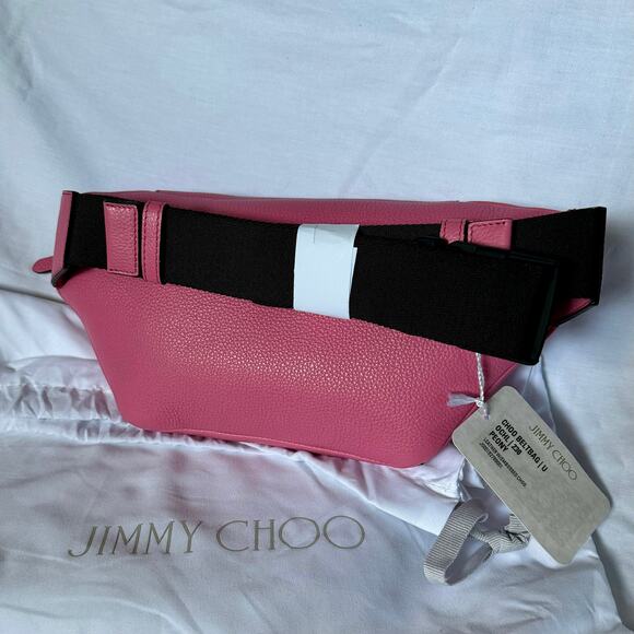 Jimmy Choo “CHOO” Peony Pink Leather Bumbag purse - Picture 3 of 12